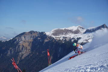 Skirennen für Kinder